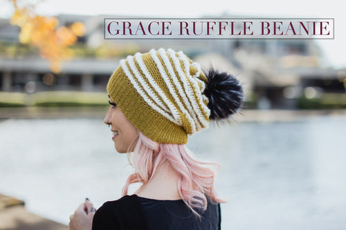Grace Ruffle Beanie Crochet Pattern