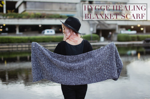 Hygge Healing Blanket Scarf Crochet Pattern